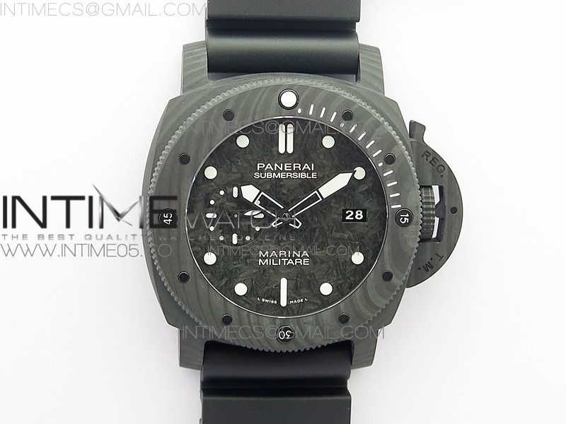 PAM 979 Carbotech VSF Best Edition Carbon Dial on Rubber Strap P.9010 Clone
