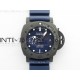 PAM 1232 Carbotech 44mm VSF Best Edition Blue Dial Blue Markers on Blue Rubber Strap P.9010 Clone