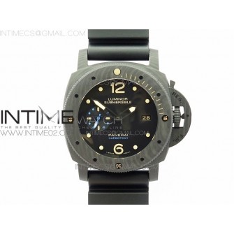 PAM 616 Carbotech V3 VSF Best Edition on Blue Logo Black Rubber Strap P9000