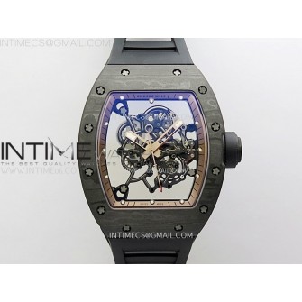 RM055 NTPT APSF 1:1 Best Edition RG Inner Bezel Black Crown On Black Rubber Strap RMUL2 Super Clone