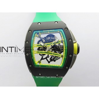 RM061 Black Ceramic ZF 1:1 Best Edition On Green Rubber Strap RMUL2 Super Clone