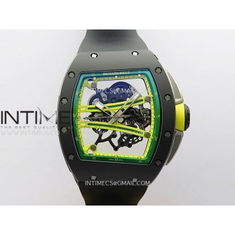 RM061 Black Ceramic ZF 1:1 Best Edition On Black Rubber Strap RMUL2 Super Clone