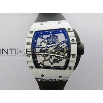 RM061-01 Yohan Blake White NTPT APSF 1:1 Best Edition on Black Rubber Strap RMUL2 Super Clone