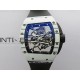 RM061-01 Yohan Blake White NTPT APSF 1:1 Best Edition on Black Rubber Strap RMUL2 Super Clone
