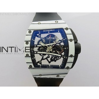 RM 61-01 Yohan Blake White NTPT ZF 1:1 Best Edition on Black Rubber Strap RMUL2 Super Clone