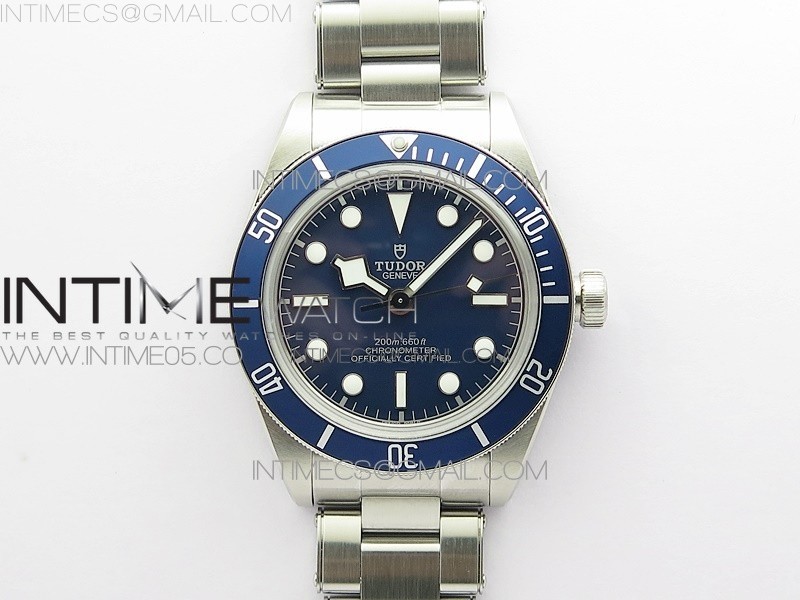 Black Bay Fifty Eight 39mm SS ZF 1:1 Best Edition Blue Dial on SS Bracelet A2824