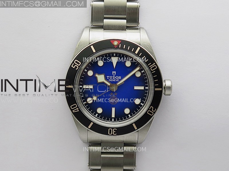 Heritage Black Bay M79030 Campioni D'Italia 39mm SS ZF 1:1 Best Edition Blue Ombre Dial On SS Bracelet A2824