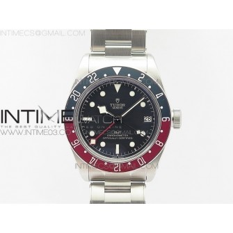 Black Bay GMT Baselworld 2018 Pepsi Blue/Red Bezel ZF 1:1 Best Edition Black Dial on SS Bracelet A2836