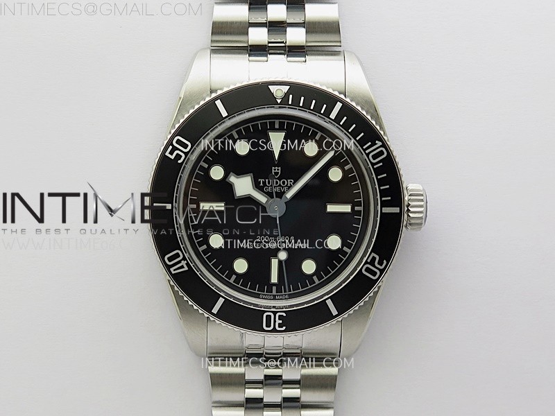 Heritage Black Bay M7941A1A0NU-0003 41mm SS ZF 1:1 Best Edition Black Dial Black Bezel on SS Bracelet A2824