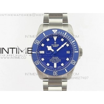 Pelagos Blue ZF 1:1 Best Edition Blue Dial on Titanium Bracelet A2824 V5