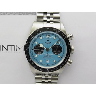 Black Bay Chrono M79360N SS ZF 1:1 Best Edition Tiffany Blue Dial On SS Bracelet DD7750