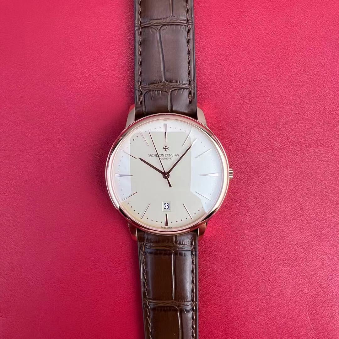 [국내배송] MKS 바쉐론콘스탄틴 패트리모니 로골 화이트 가죽 10.10