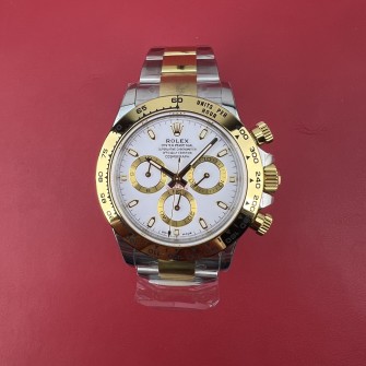 [국내배송] (이벤트가격) BT 데이토나 옐골 콤비 화이트다이얼 11.3