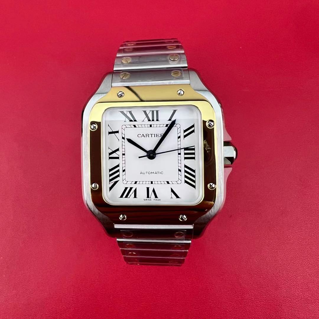 [국내배송] BV 산토스 미디움 옐로골드 콤비 12.13